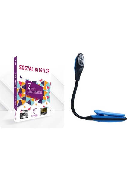 7. Sınıf Sosyal Bilgiler Kazandıran ve Güçlendiren Soru Bankası + Kitap Okuma Işığı