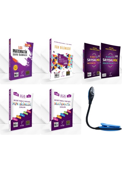 8. Sınıf Güçlen. ve Kazandıran Sayısal Set Yeni Nesil Sorular + Mıx + Kitap Okuma I