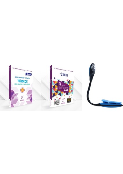 8. Sınıf Güçlendiren Türkçe Konu Anlatımı + Soru Bankası + Kitap Okuma Işığı Hediye