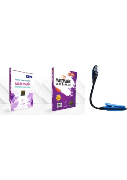 8. Sınıf Güçlendiren Matematik Konu Anlatımı +Soru Bankası + Kitap Okuma Işığı Hedi