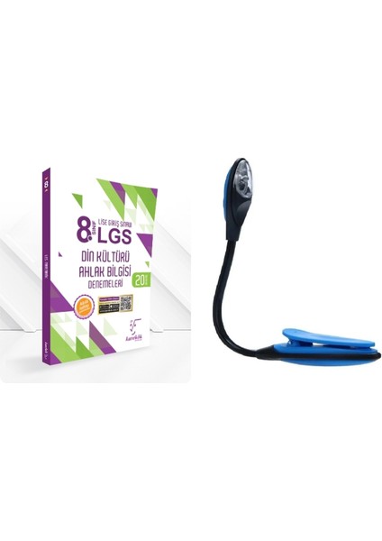 8. Sınıf Güçlendiren Din Kültürü ve Ahlak Bilgisi Deneme + Kitap Okuma Işığı Hediye