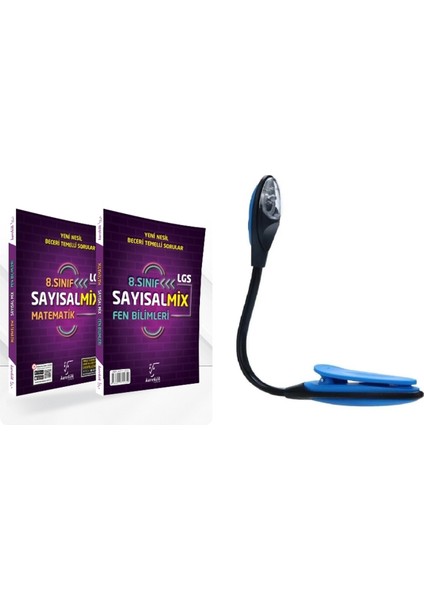 8. Sınıf Güçlendiren Sayısal Mıx Yeni Nesil Sorular + Kitap Okuma Işığı