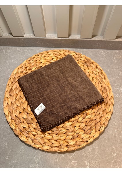 1 Adet  Kahverengi Özel Seri Mikrofiber Genel Temizlik Bezi 40 x 40 cm