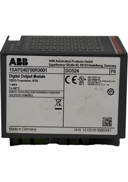 1SAP240700R0001 DO524 S500 Dıgıtal Output Module 2