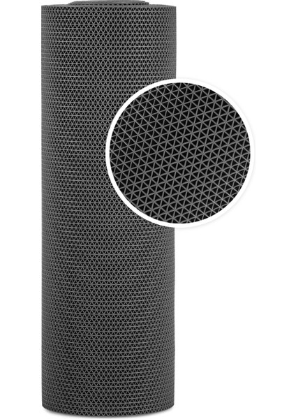 Kaydırmaz Gri Yıldız Paspas EN:90CM 90 x 80