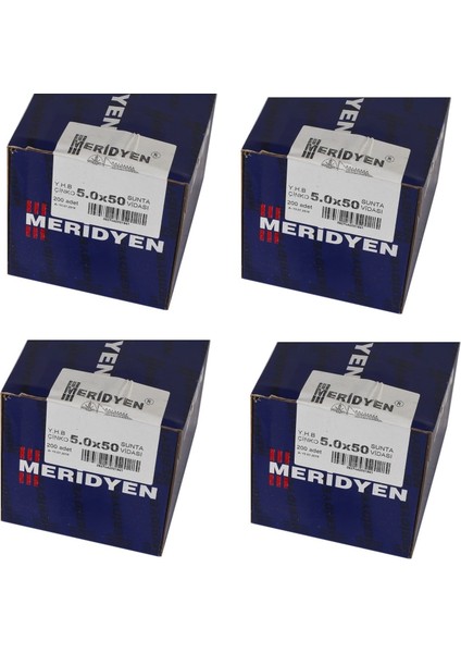 Sunta Vidası 5.0X50 800 Adet (4 Paket)