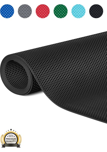 Kaydırmaz Siyah Bal Petek Paspas EN:120CM 120 x 400