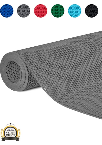 Kaydırmaz Gri Yıldız Paspas EN:90CM 90 x 450