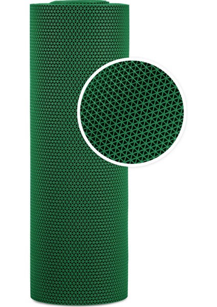 Kaydırmaz Yeşil Yıldız Paspas EN:120CM 120 x 650