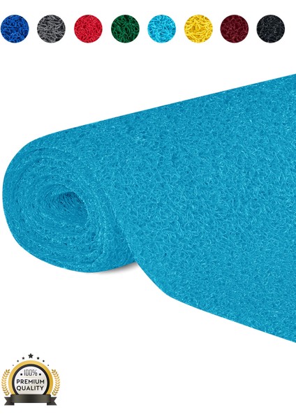 Kaydırmaz Turkuaz Karmaşık Paspas EN:100CM 120 x 400