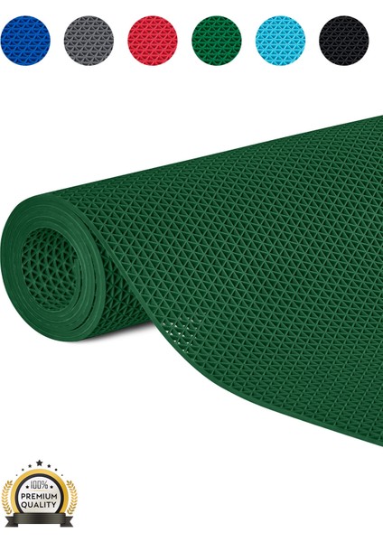 Kaydırmaz Yeşil Yıldız Paspas EN:120CM 120 x 90