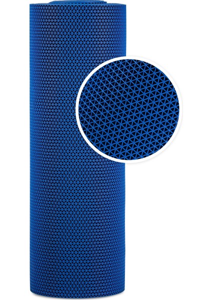 Kaydırmaz Mavi Yıldız Paspas EN:120CM 120 x 260