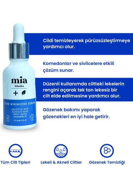 Gözenek Siyah Nokta Sivilce Gidermeye Yardımcı Serum 30 Ml