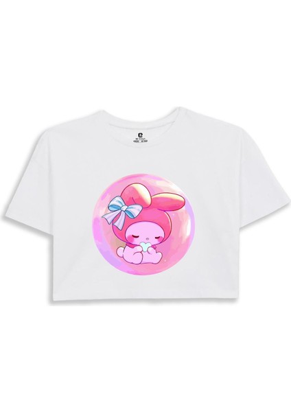 My Melody Baskılı Crop Tshirt