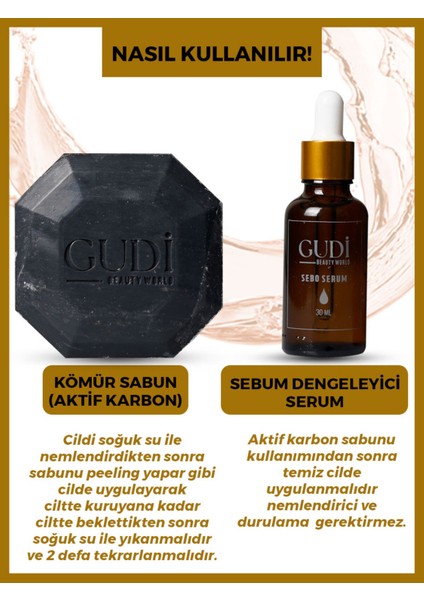 Aktif Kömür Sabunu 120 Gr & Yağ Dengeleyici Sebo Serum 35 Ml modelleri
