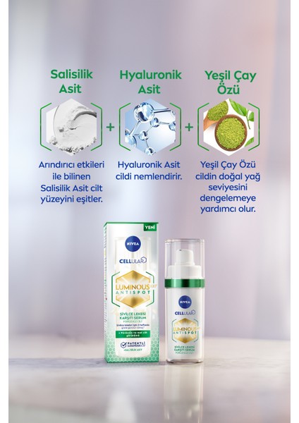 Lumınous630 Cilt Bakım Serumu 30Ml,Nıacınamıde Derma Skin Clear Temizleme modelleri