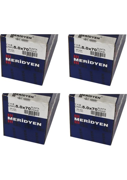 Sunta Vidası 5.0X70 800 Adet (4 Paket)