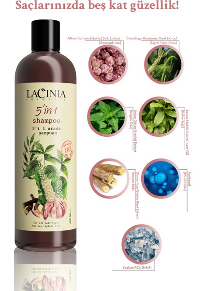 5 In 1 Şampuan 400ml modelleri