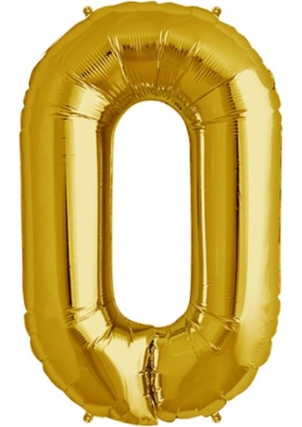 34 inç O Gold Renk Harf Folyo Balon