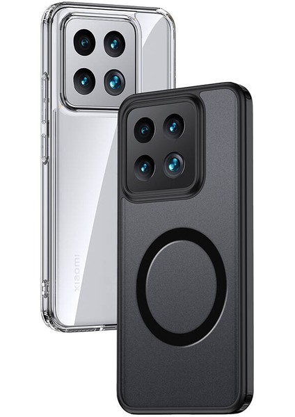 Xiaomi Mi 14 Kılıf Magsafe Özellikli Arkası Buzlu Felt Kapak