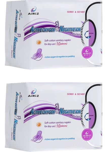 Airiz Hijyenik Kadın Pedi 10'Lu Gündüz Ped (10'Lu 2 Paket)