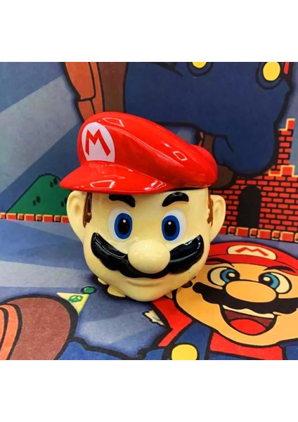 Mario 3D Mug Dekoratif Seramik Kaplama 3D Mario Kupa