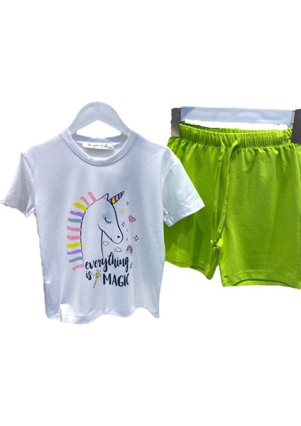 Kız Çocuk Unicorn Pijama Takımı