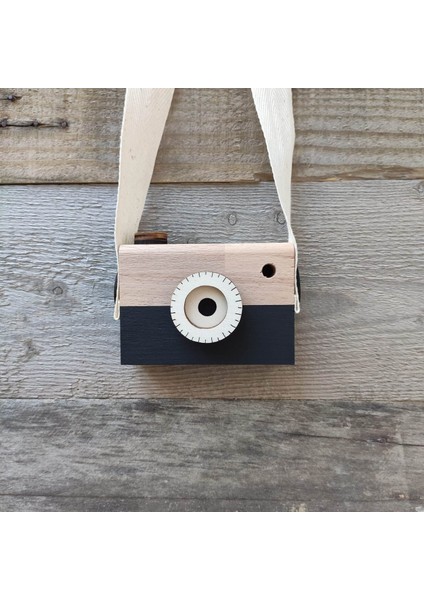 Ahşap Oyuncak Waldorf Fotoğraf Makinesi Eğitici Bebek Kamera Montessori 1 Adet