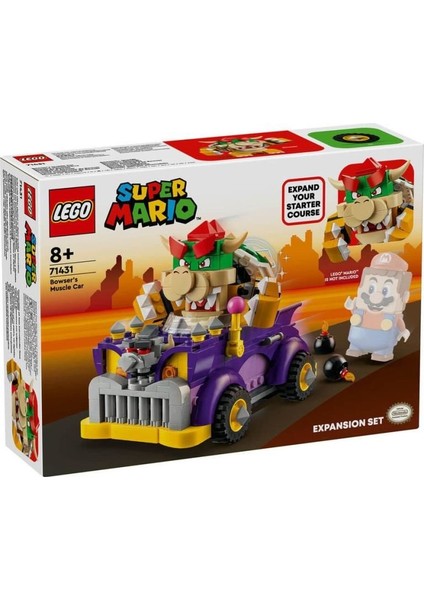 KTYRA52 71431 Lego® Super Mario™ Bowser'ın Büyük Arabası Ek Macera Seti 458 Parça +7 Yaş