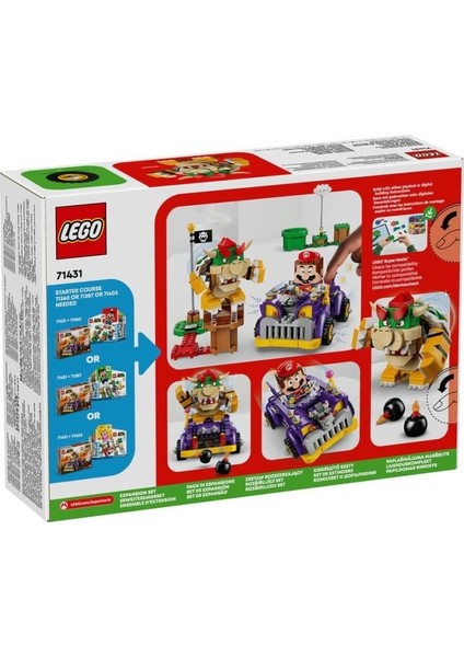 KTYRA52 71431 Lego® Super Mario™ Bowser'ın Büyük Arabası Ek Macera Seti 458 Parça +7 Yaş