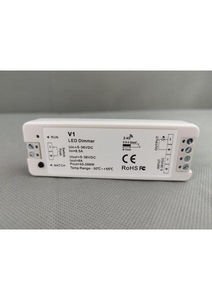 LED Dimmer Anahtarı 12V 24V 36V 5V Dc - Karartma Kontrol Cihazı 1CH*8A 2.4ghz Rf modelleri
