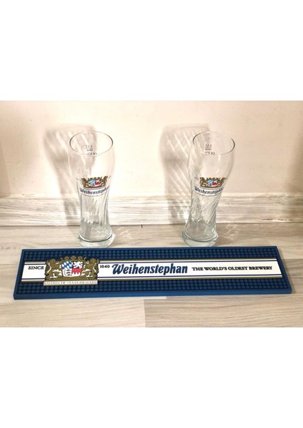 Poyraz Koleksiyon Weihenstephan Bira Bardağı+Weihenstephan Bar Mat Silikon