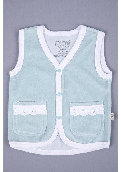 Babyhola Kadife Yelek Patikli Pantolon Unisex Bebek 2'li Set Yeşil fiyatları