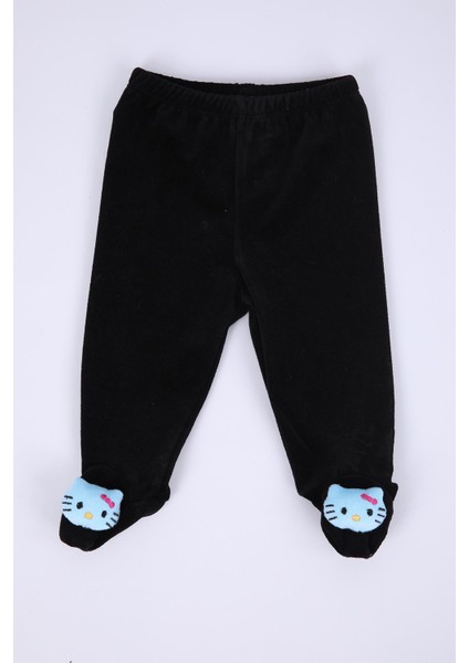 Babyhola Kadife Yelek Patikli Pantolon Unisex Bebek 2'li Set Siyah indirimleri