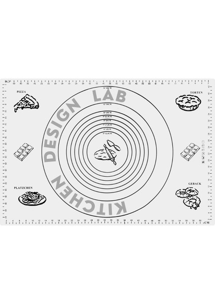 Fırın Pişirme Altlığı, Beyaz Ölçülü Hamur Açma Matı 45 x 65 Cm, Bambu Saplı Silikon Merdane indirimleri