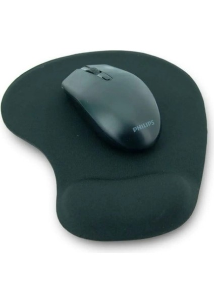 Alfa MEC Bilek Destekli Mouse Pad Kumaş Yüzey Kaymaz Alt Taban Şık ve Rahat Tasarım Fare Altlığı