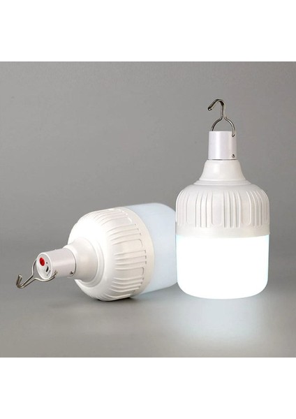 CT-4279B 30W Taşınabilir Şarjlı LED Ampul (Beyaz) (4 Fonksiyon)