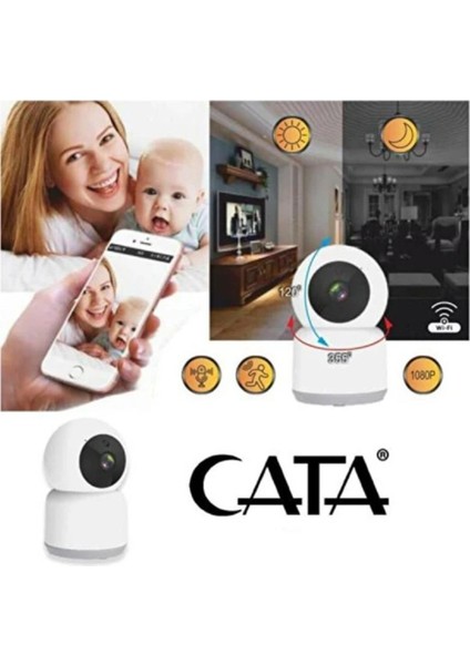 CT-4050 360° Full Hd (1080P - 720P) Wi-Fi Akıllı Ip Kamera