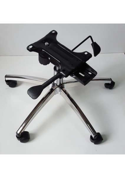 Yönetici Koltuğu Krom Yıldız Ayağı Çift Kollu Kuyruklu Mekanizma Çap 64 cm fiyatları