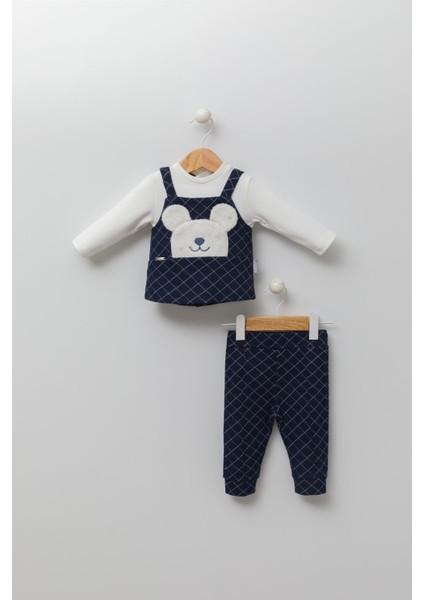 Babyhola Ayıcık Figürlü Erkek Kız Bebek Uzun Kollu Body Pantolon 2'li Alt Üst Takım 13569 fırsatları