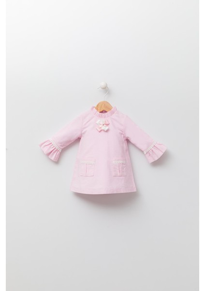 Babyhola Kadife Kız Bebek Çocuk Elbise 13535