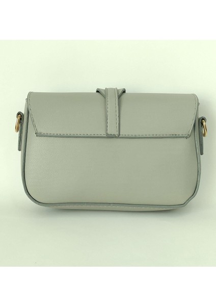 Gold Toka Detaylı Çapraz Askılı Gri , Kadın Omuz Çantası indirimleri