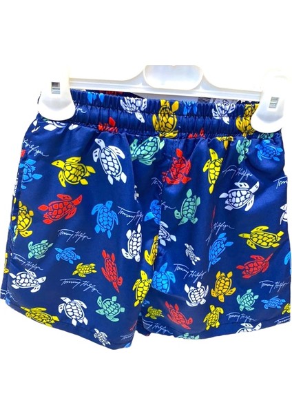 Erkek Çocuk Renkli Tortoise Temalı Deniz Şortu fiyatları