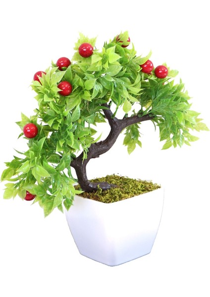 Yapay Kiraz Ağacı Melamin Saksıda 30 cm