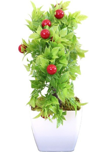 Yapay Kiraz Ağacı Melamin Saksıda 30 cm fiyatları