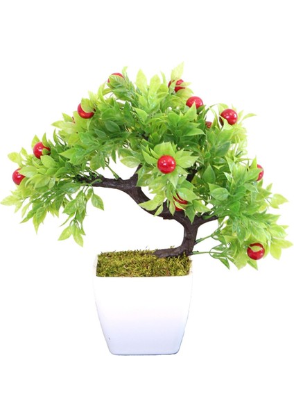 Yapay Kiraz Ağacı Melamin Saksıda 30 cm modelleri