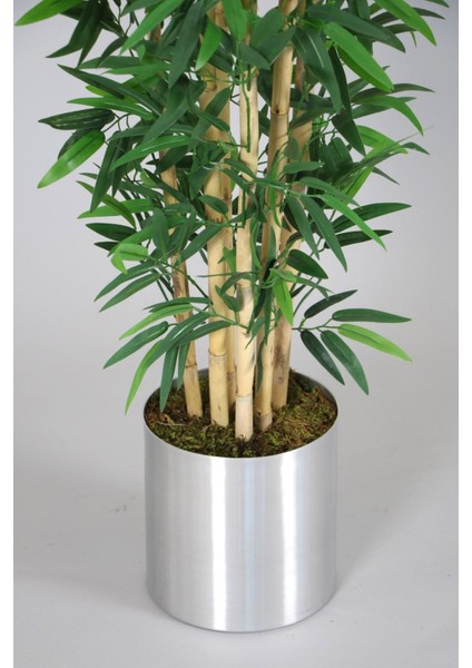 Gri Metal Saksıda Yapay Bambu Ağaç Eko 155 cm fiyatları