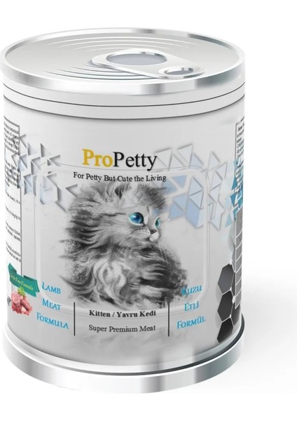 ProPetty Kuzu Etli Yavru Kedi Konserve Maması 24 x 415 Gr.