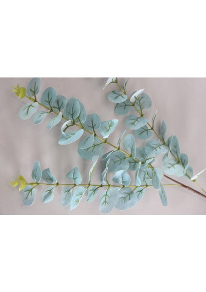 Yapay Islak Okaliptus Dalı 82 cm Mavi