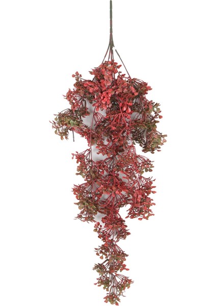 Yapay Çiçek Sarkan Şimşir 72 cm Kırmızı